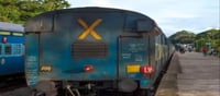 X Symbol behind the train...!? Do you know why..?